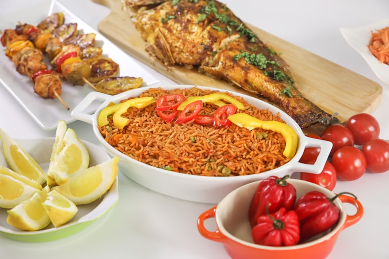 Fried Yam with Fried / Grilled Tilapia